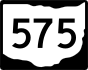 State Route 575 marker