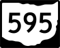 State Route 595 marker