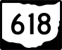 State Route 618 marker