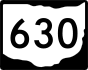 State Route 630 marker