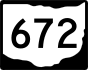 State Route 672 marker