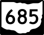 State Route 685 marker