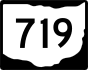 State Route 719 marker