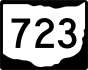 State Route 723 marker