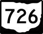 State Route 726 marker