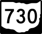 State Route 730 marker
