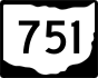 State Route 751 marker