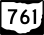 State Route 761 marker