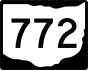 State Route 772 marker