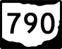 State Route 790 marker