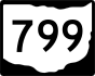 State Route 799 marker