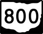 State Route 800 marker