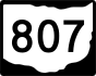 State Route 807 marker