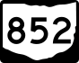 State Route 852 marker