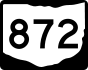 State Route 872 marker