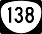 Oregon Route 138 marker