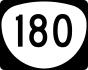 Oregon Route 180 marker