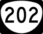 Oregon Route 202 marker