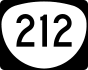 Oregon Route 212 marker