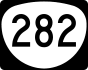 Oregon Route 282 marker