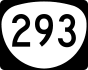 Oregon Route 293 marker