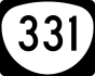 Oregon Route 331 marker