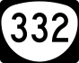 Oregon Route 332 marker