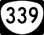 Oregon Route 339 marker