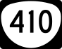 Oregon Route 410 marker