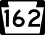 PA Route 162 marker