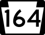 PA Route 164 marker