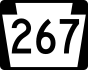 PA Route 267 marker