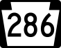 PA Route 286 marker