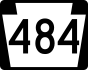 PA Route 484 marker