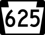 PA Route 625 marker
