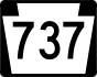 PA Route 737 marker