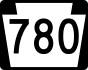PA Route 780 marker