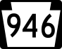 PA Route 946 marker