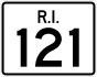 Route 121 marker