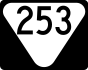 State Route 253 marker