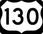U.S. Route 130 marker