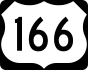U.S. Route 166 marker