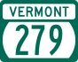 Vermont Route 279 marker