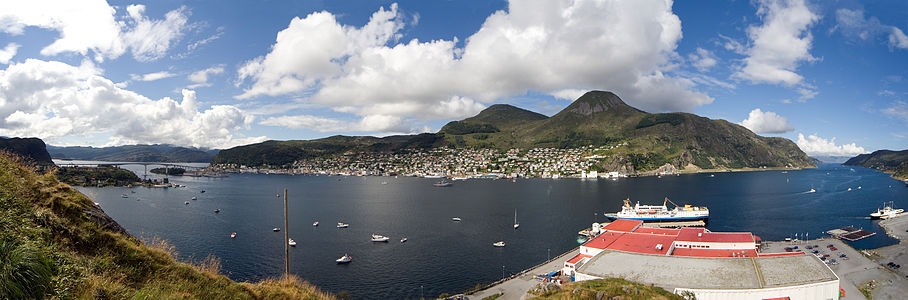 Panorama of Måløy