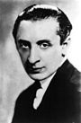 A black and white photograph of Vladimir Horowitz