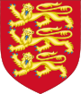 Coat of Arms: 3 Gold Lions on a Red Field