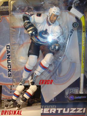 McFARLANE NHL Series 26 Ryan Kesler (Vancouver Canucks) White Jersey  Collector Level Bronze (Only 1500 Made)