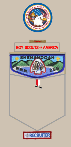 2008 SCOUTS OF AMERICA BSA GREATER YOSEMITE COUNCIL BROWNSEA SCOUT BACKPATCH 