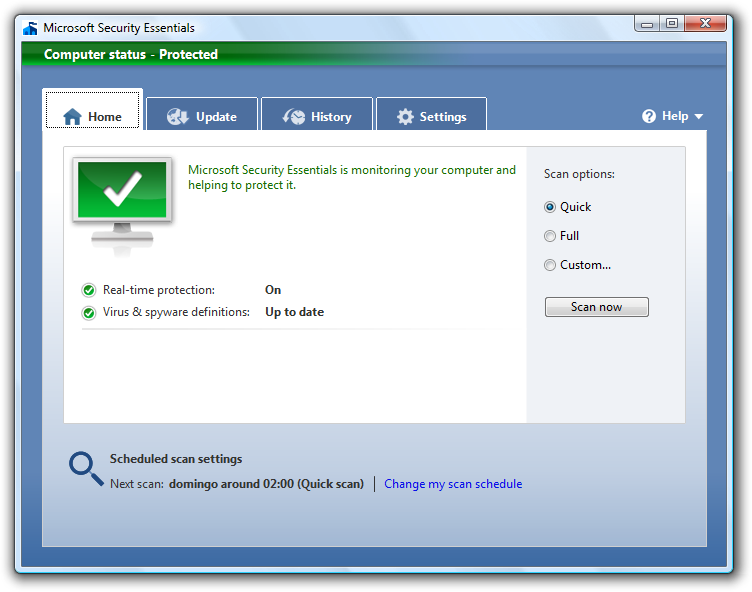 Microsoft Security Essentials Windows XP на французском языке