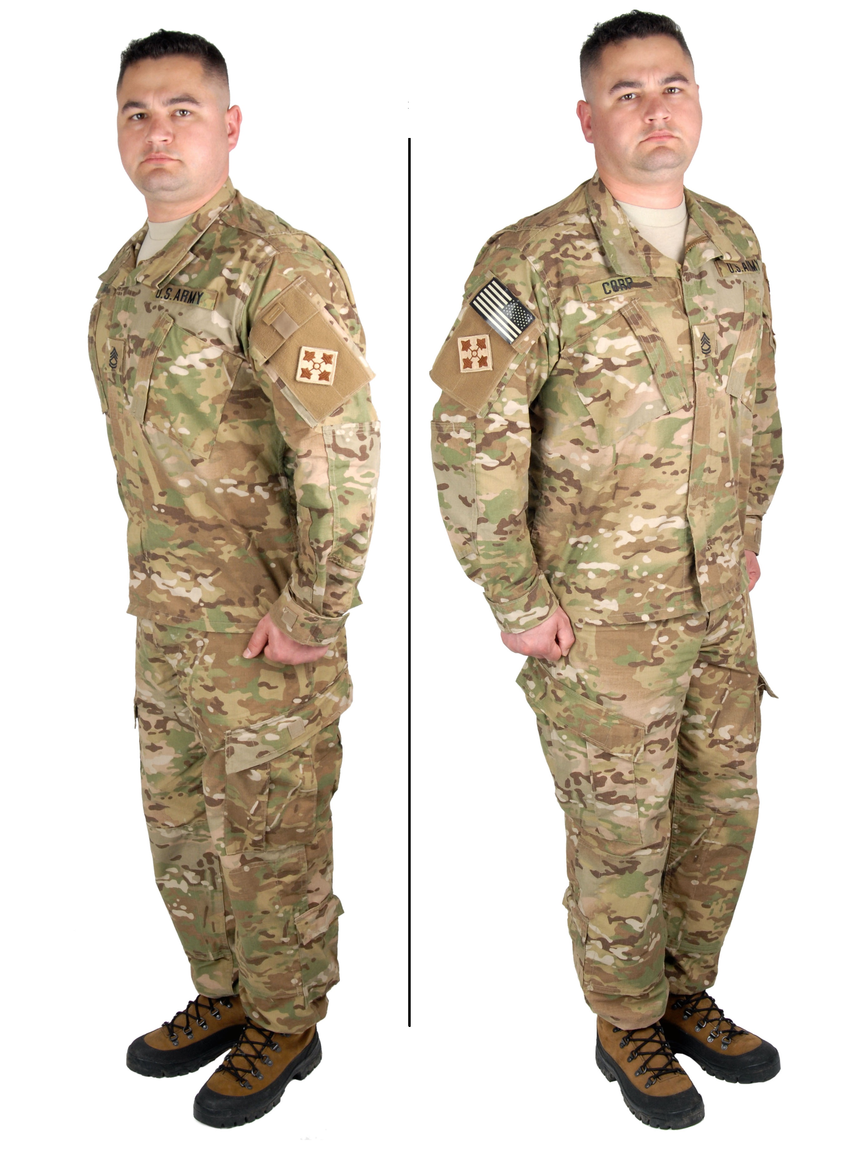 US Army OCP ACU UCP Tab Patch Uniform BDU Multicam 